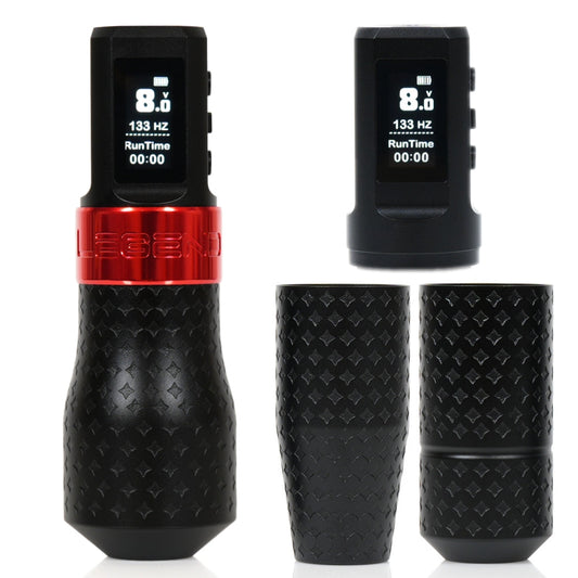 The Legend Pro Tattoo Pen - Shader (3.2mm) - Full Set (2 Batteries + 3 Grips)