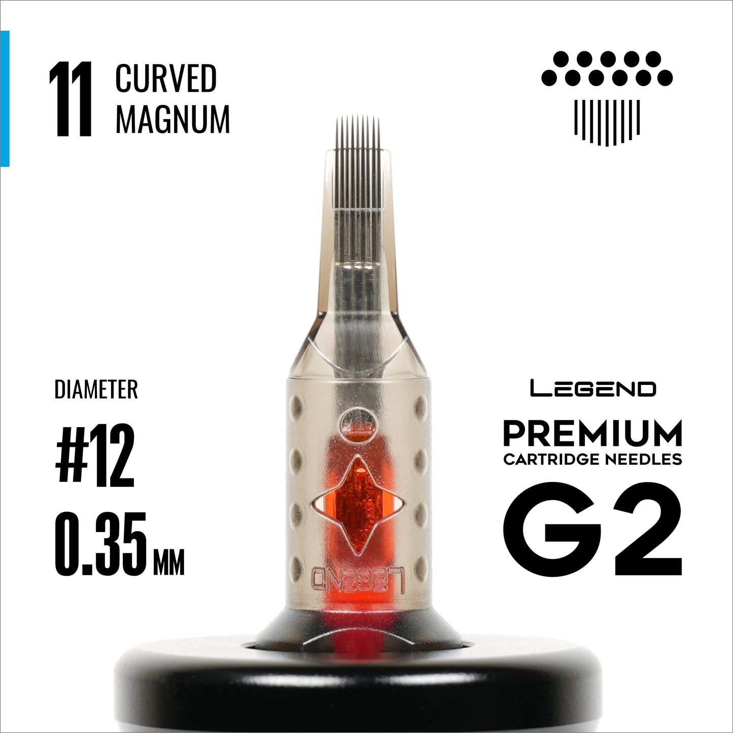 Legend Premium Cartridges G2 (2nd Gen) - Curved Magnums - #12 (0.35mm) - 20/Box