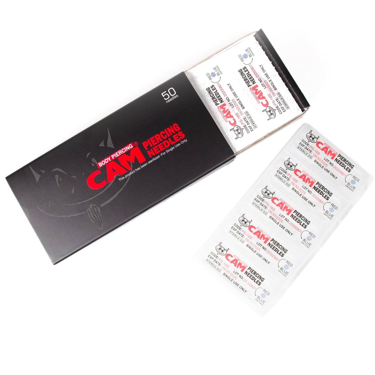 CAM Original Sterile Piercing Needles (50/Box)