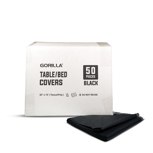 Gorilla Drape Sheets/Bed Covers - Black (32" x 72") - 50/Case